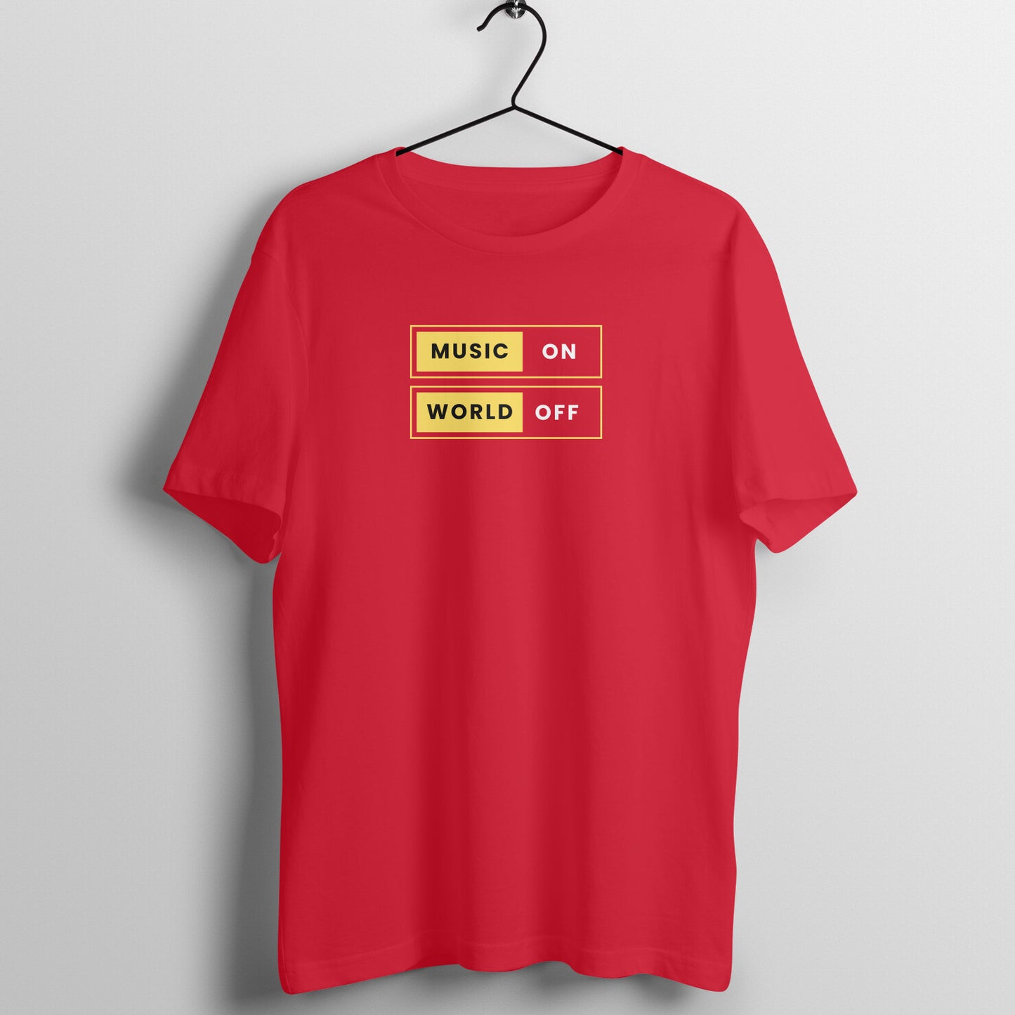 Music Lover Women's Tees - Music On World Off