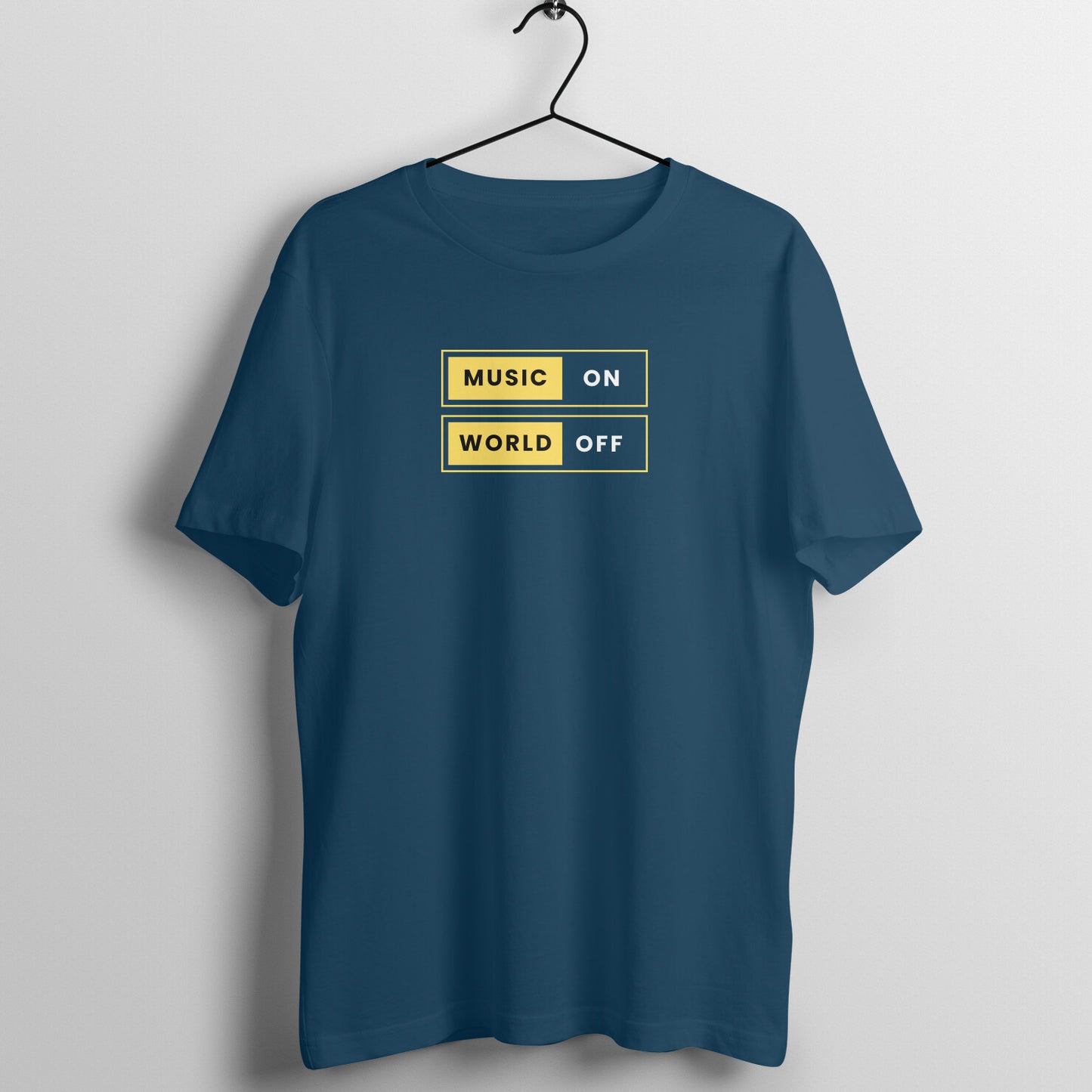 Music Lover Women's Tees - Music On World Off
