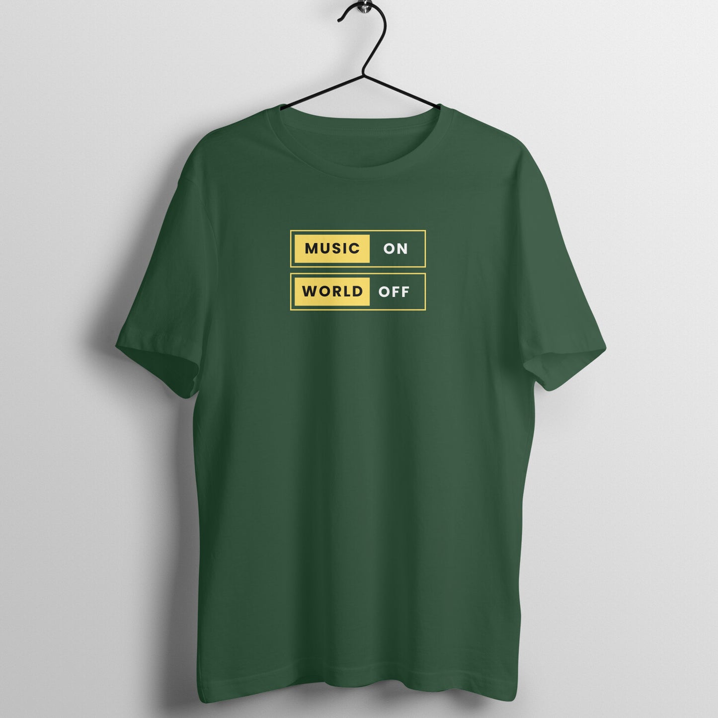 Music Lover Women's Tees - Music On World Off