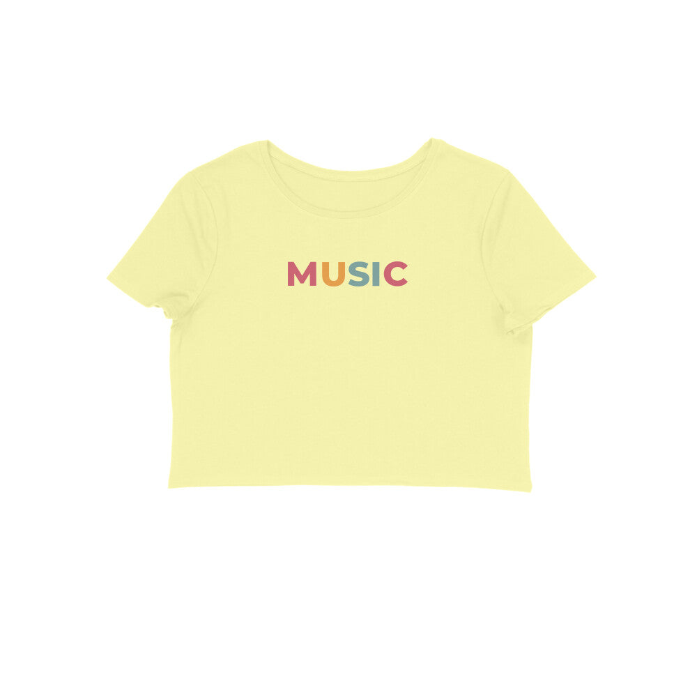 Women's Crop Top - Music