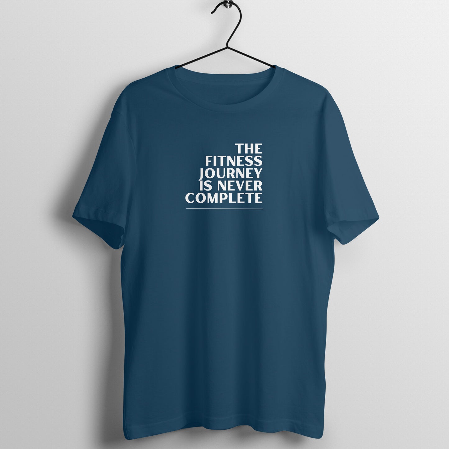 Gym Women's Tees - The fitness journey is never complete