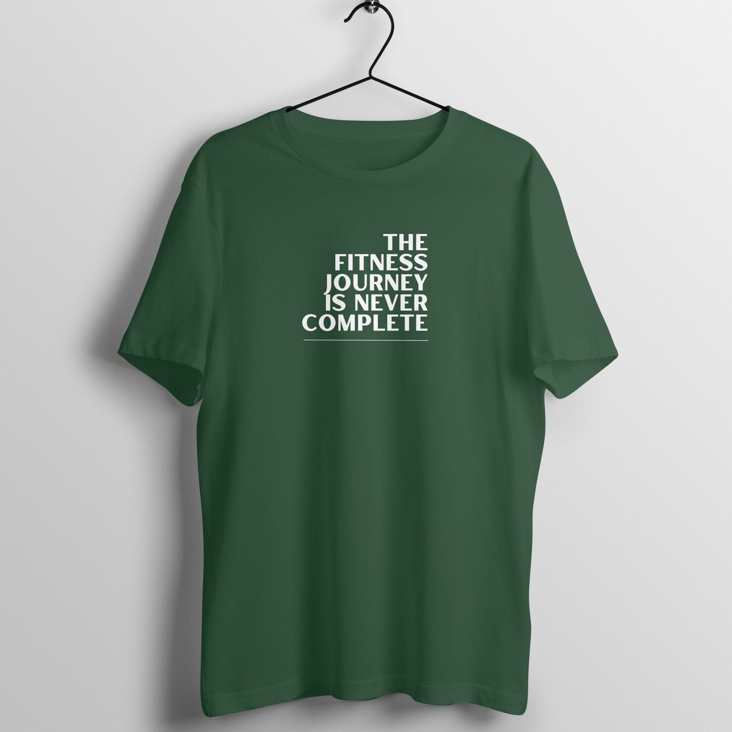 Gym Women's Tees - The fitness journey is never complete