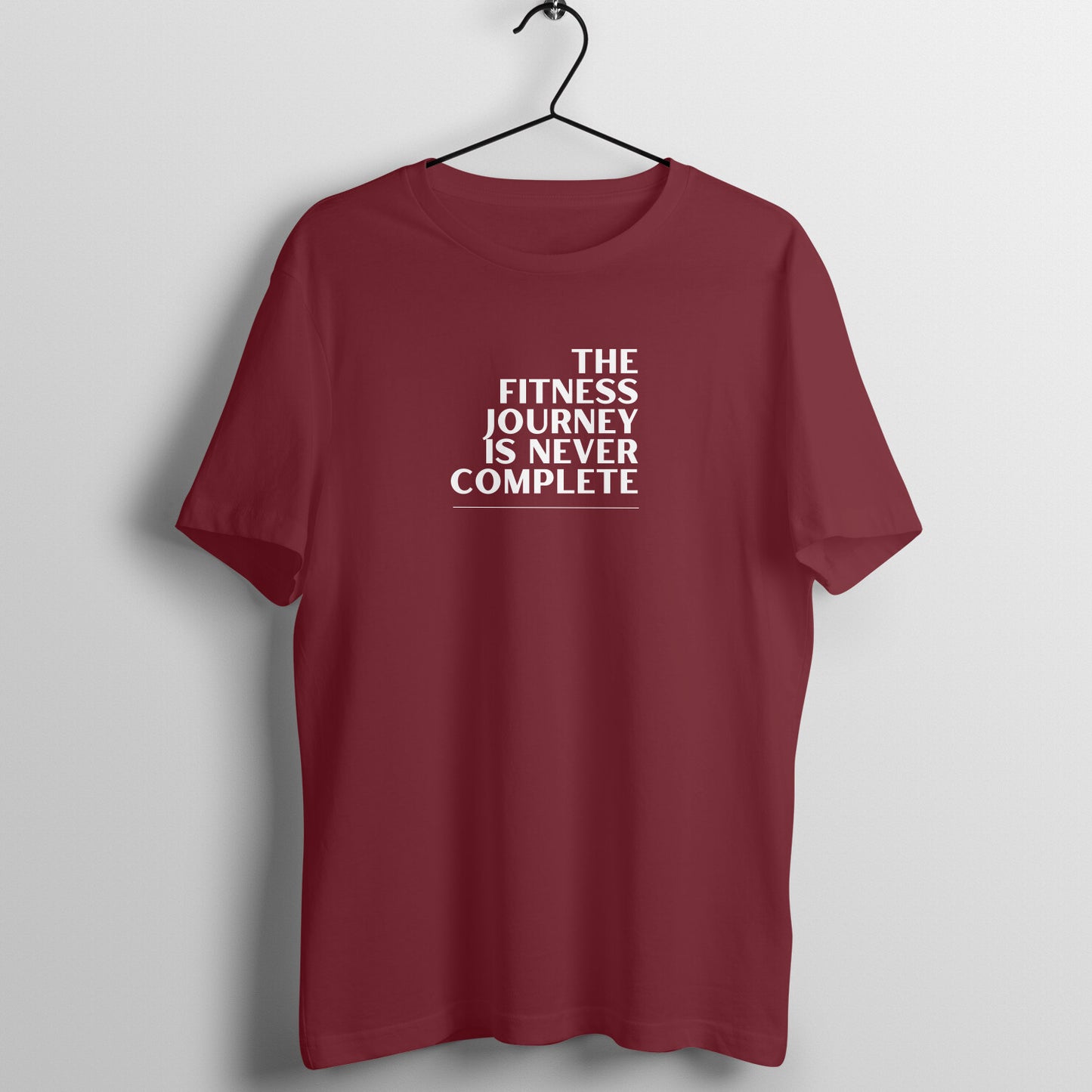 Gym Women's Tees - The fitness journey is never complete