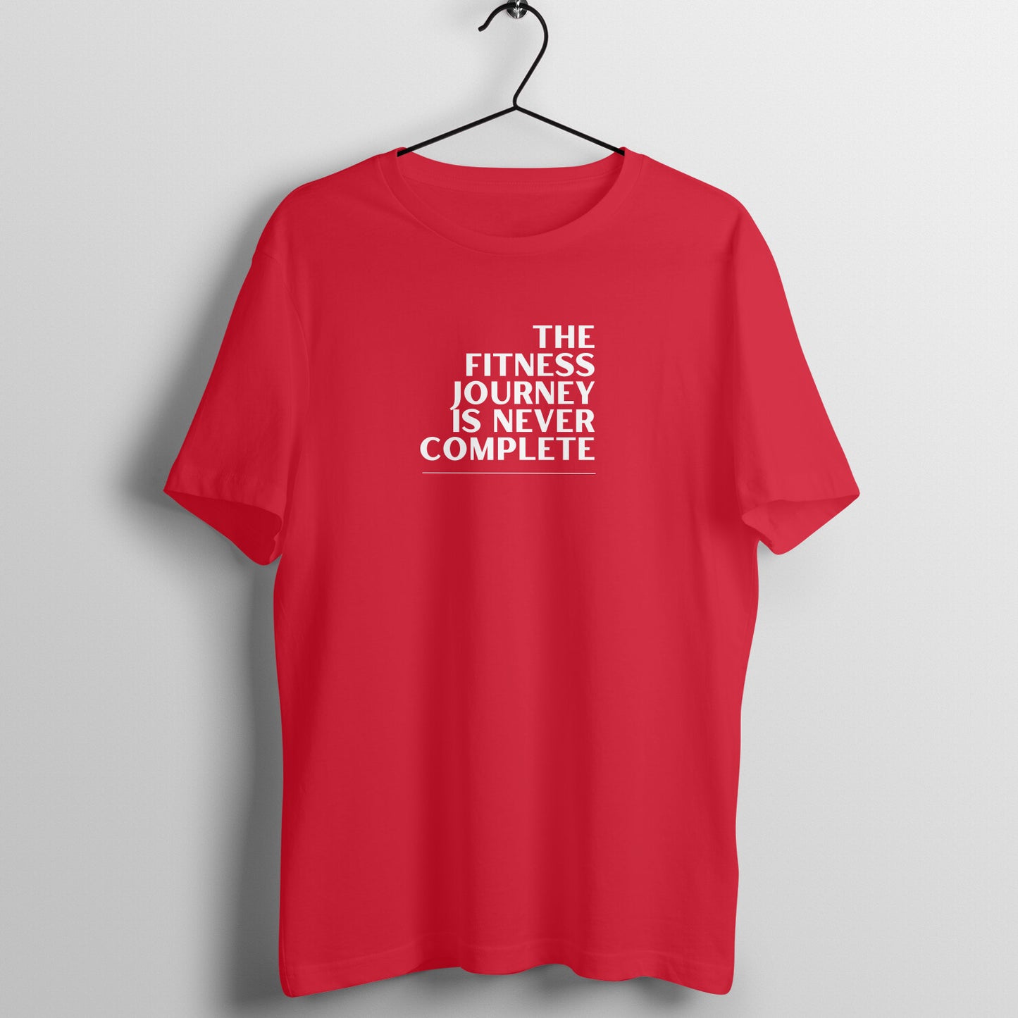 Gym Women's Tees - The fitness journey is never complete
