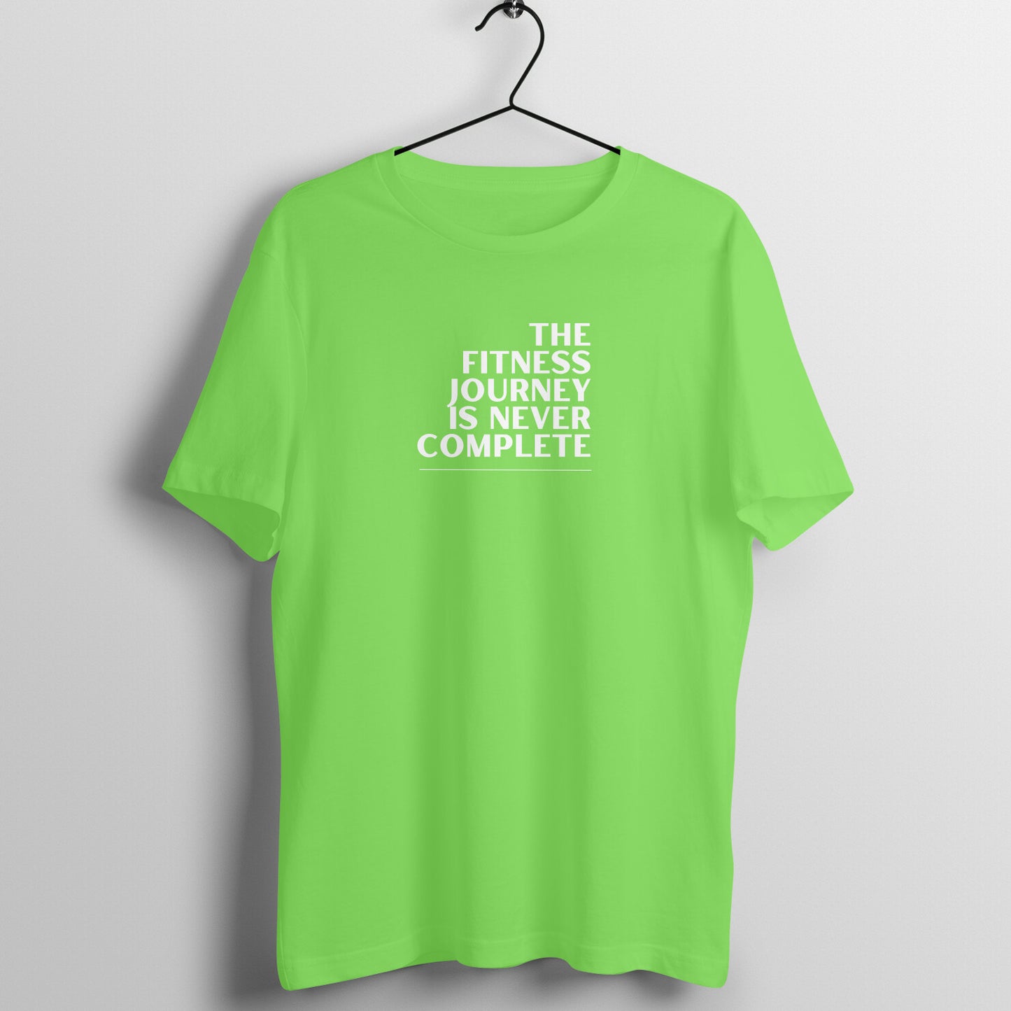 Gym Women's Tees - The fitness journey is never complete