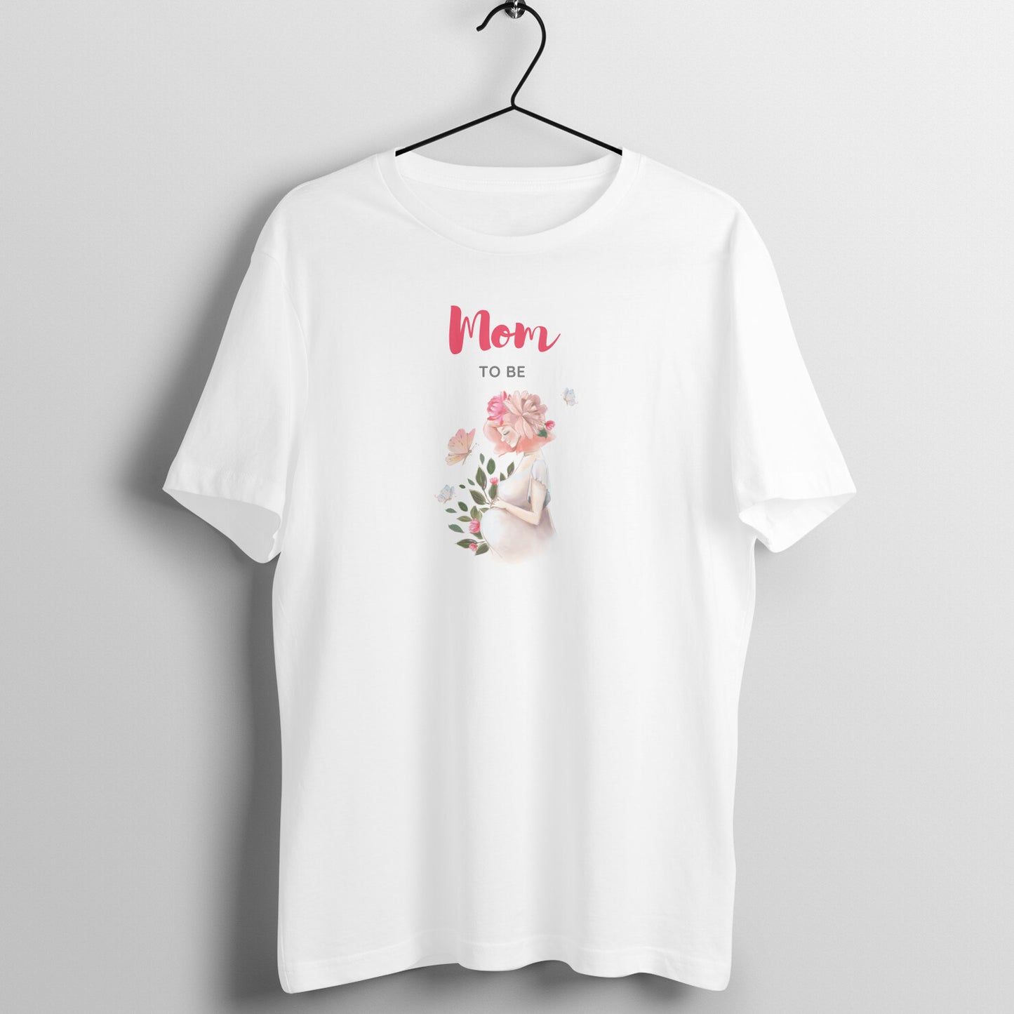 Mom Tees - Mom to be with Beautiful mom picture
