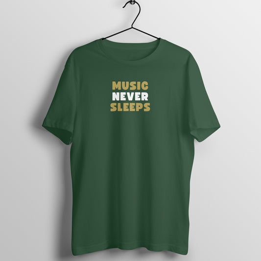 Music Lover Women's Tees - Music Never Sleeps