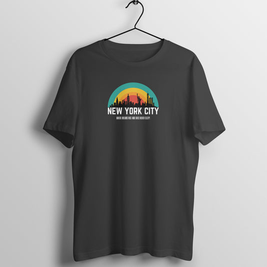 Travel Lover Women's Tees - New York City - Where dreams rise and skies never sleep!