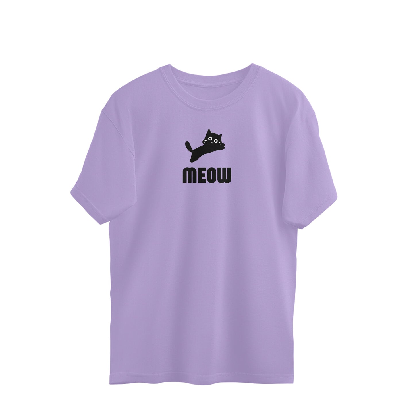 Women's Oversized Tees - Meow