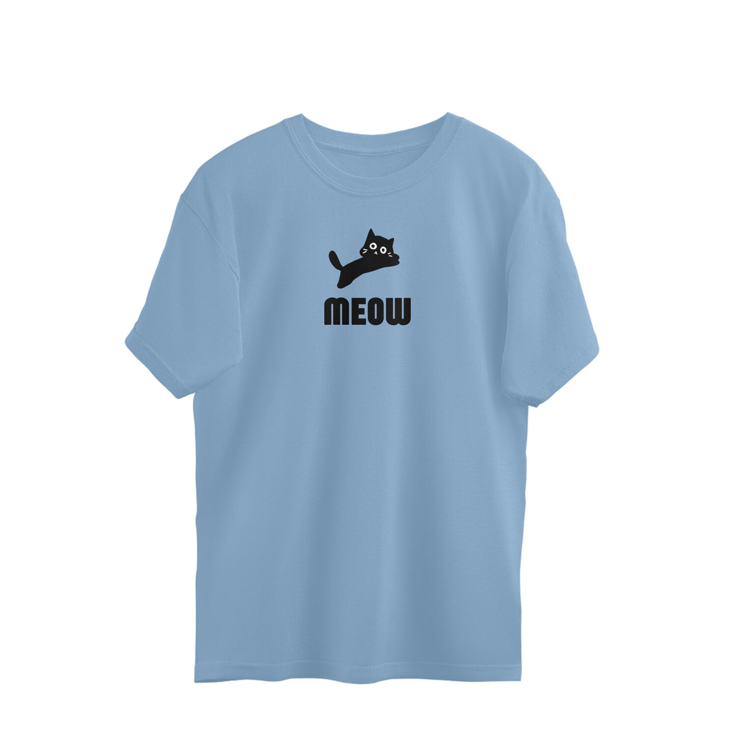 Women's Oversized Tees - Meow