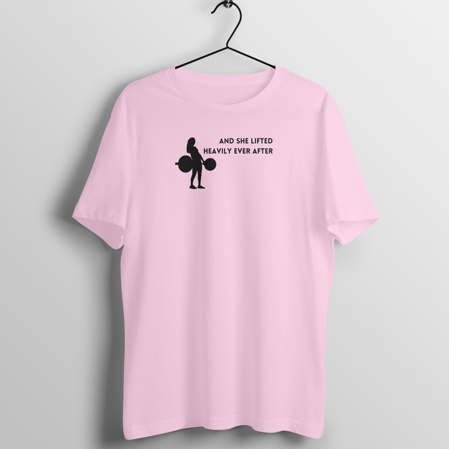 Women's gym Tees - And she lifted heavily ever after