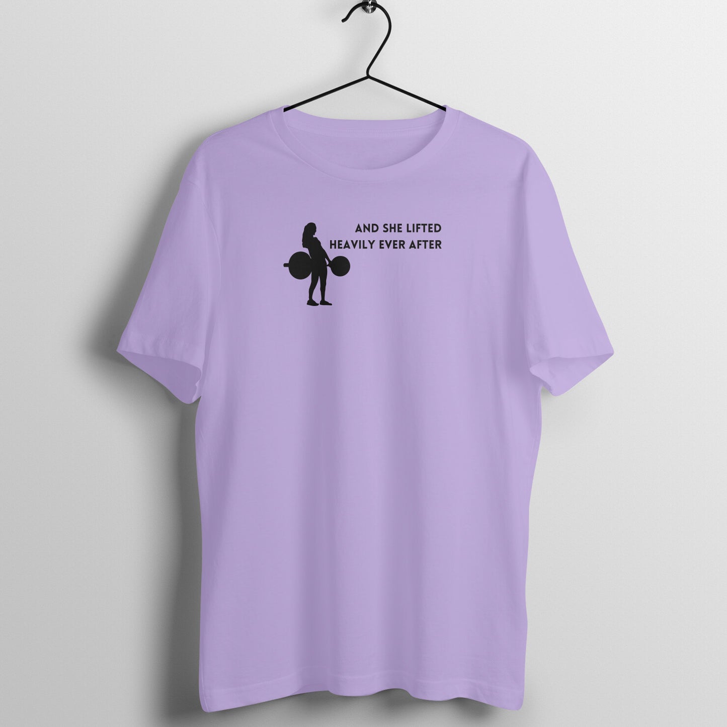 Women's gym Tees - And she lifted heavily ever after