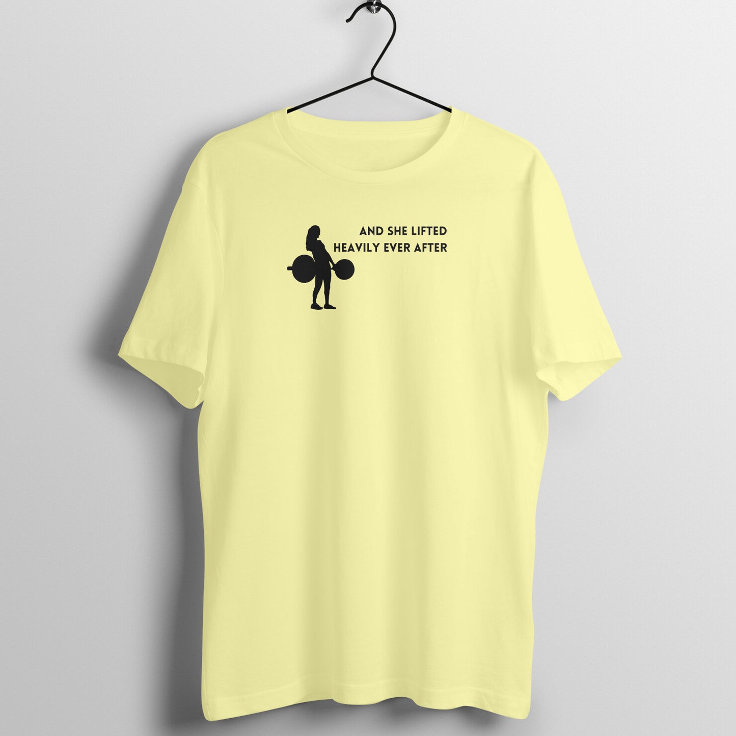 Women's gym Tees - And she lifted heavily ever after