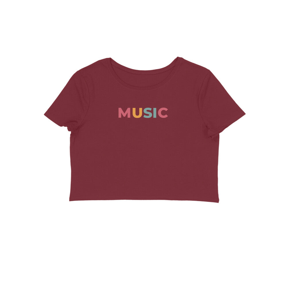 Women's Crop Top - Music