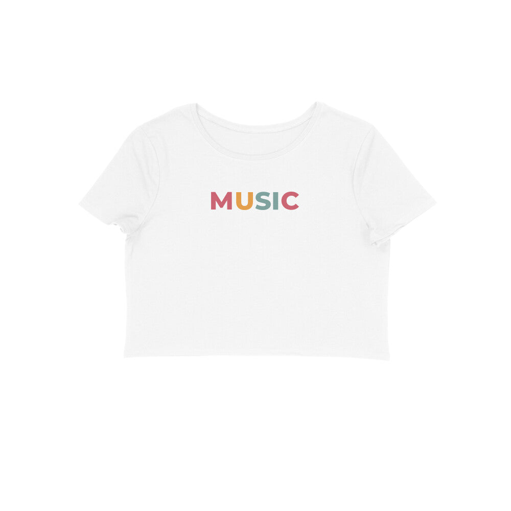 Women's Crop Top - Music