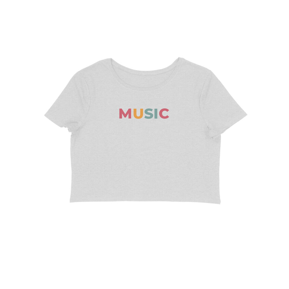Women's Crop Top - Music