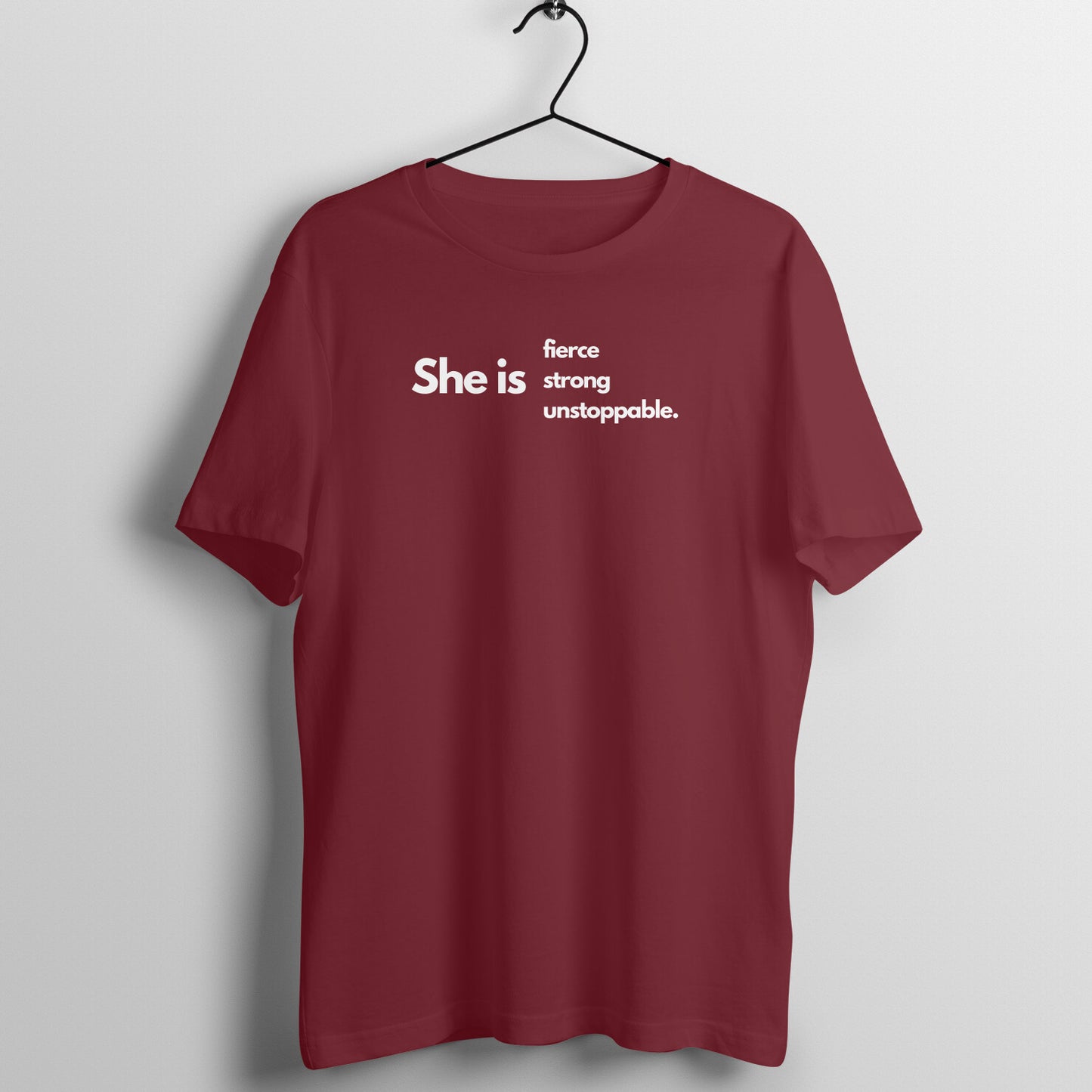 Women's Gym Lover Tees - She is Fierce , strong, Unstoppable