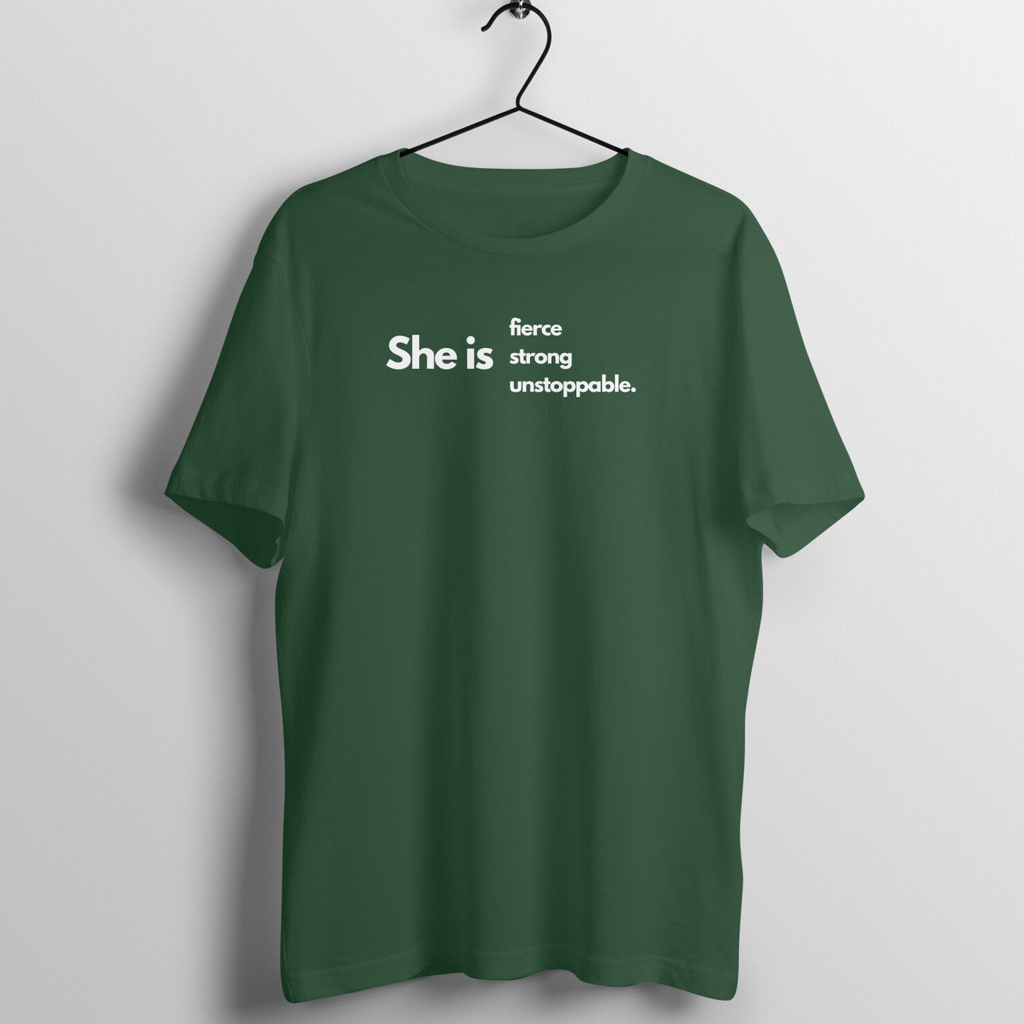 Women's Gym Lover Tees - She is Fierce , strong, Unstoppable