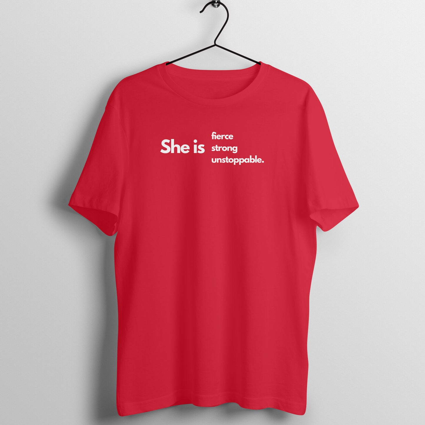 Women's Gym Lover Tees - She is Fierce , strong, Unstoppable